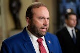 Rep. Jason Smith (R-MO) does a media hit in the US Capitol Building in Washington DC, on Wednesday, July 2, 2025. The House of Representatives has begun debate on the Republican’s ‘One Big Beautiful Bill Act,’ which passed the Senate earlier this week.