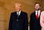 President Donald Trump arrives to address guests and supporters in an overflow room in Emancipation Hall of the U.S. Capitol for his Inauguration ceremony in Washington, D.C., on Monday, January 20, 2025. Greg Nash/Pool/The Hill 