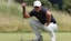 Brooks Koepka prepares to putt on the second green during the third round.