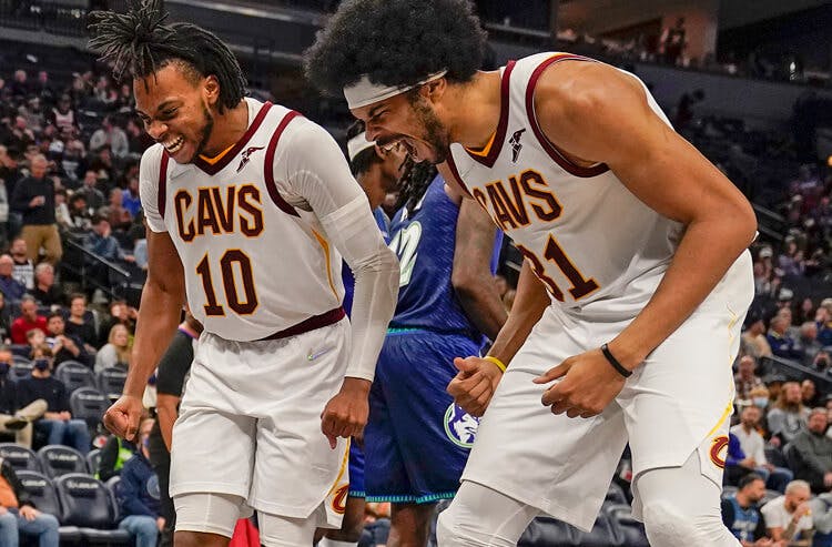 Darius Garland Jarrett Allen Cleveland Cavaliers NBA Skills Challenge