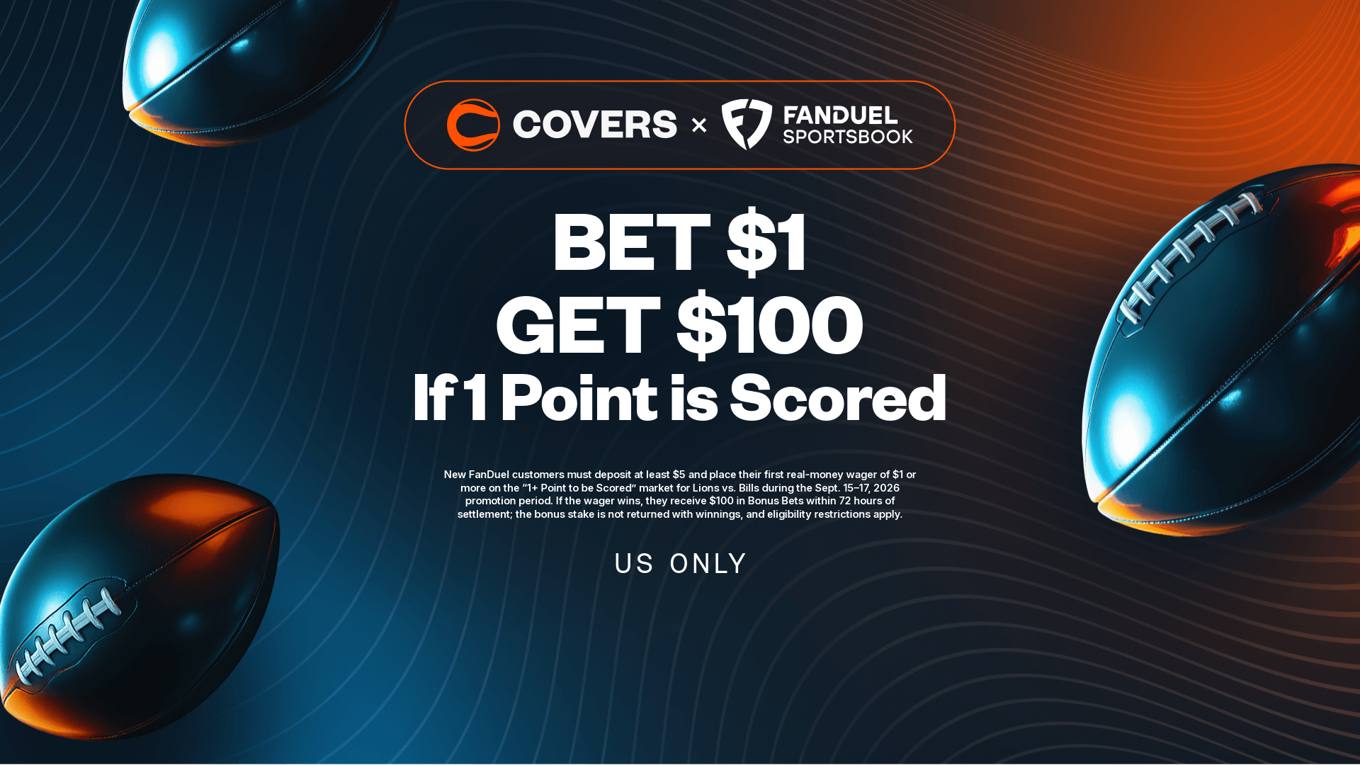 Get $100 bonus bets for Week 2 Thursday Night Football