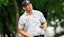 Rico Hoey plays his shot from the ninth tee during the first round of the THE CJ CUP.