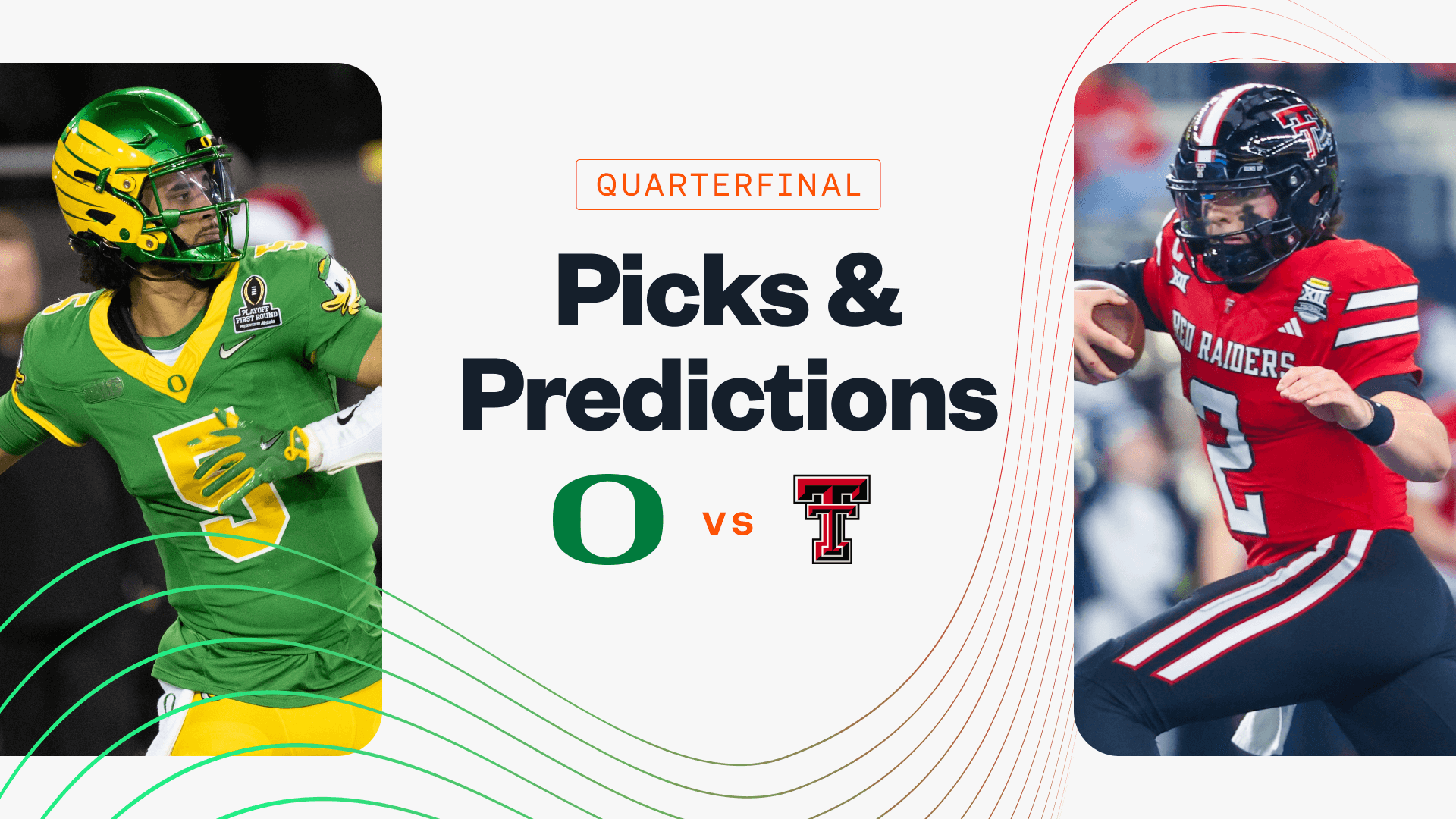 Oregon vs Texas Tech Prediction, Picks & Odds for Today's Orange Bowl CFP Quarterfinal Game