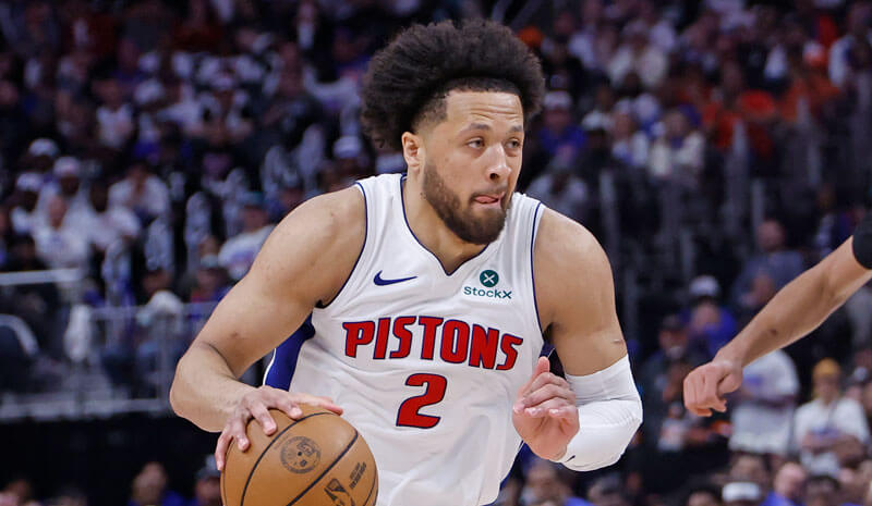Detroit Pistons guard Cade Cunningham (2).