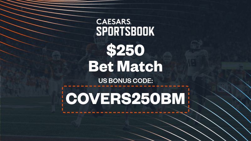 Use Caesars Sportsbook promo code "COVERS250BM" to claim a $250 bet match offer.