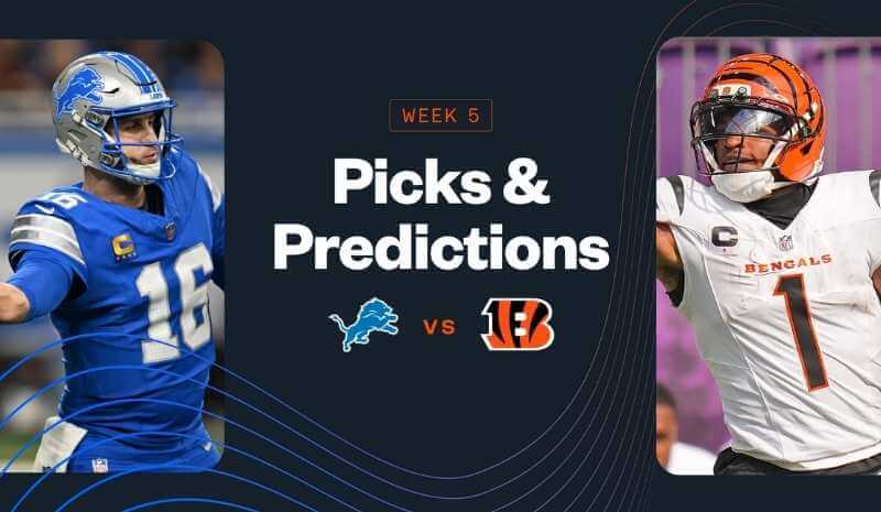 How To Bet - Lions vs Bengals Predictions, Picks & Best Bets for NFL Week 5 Today