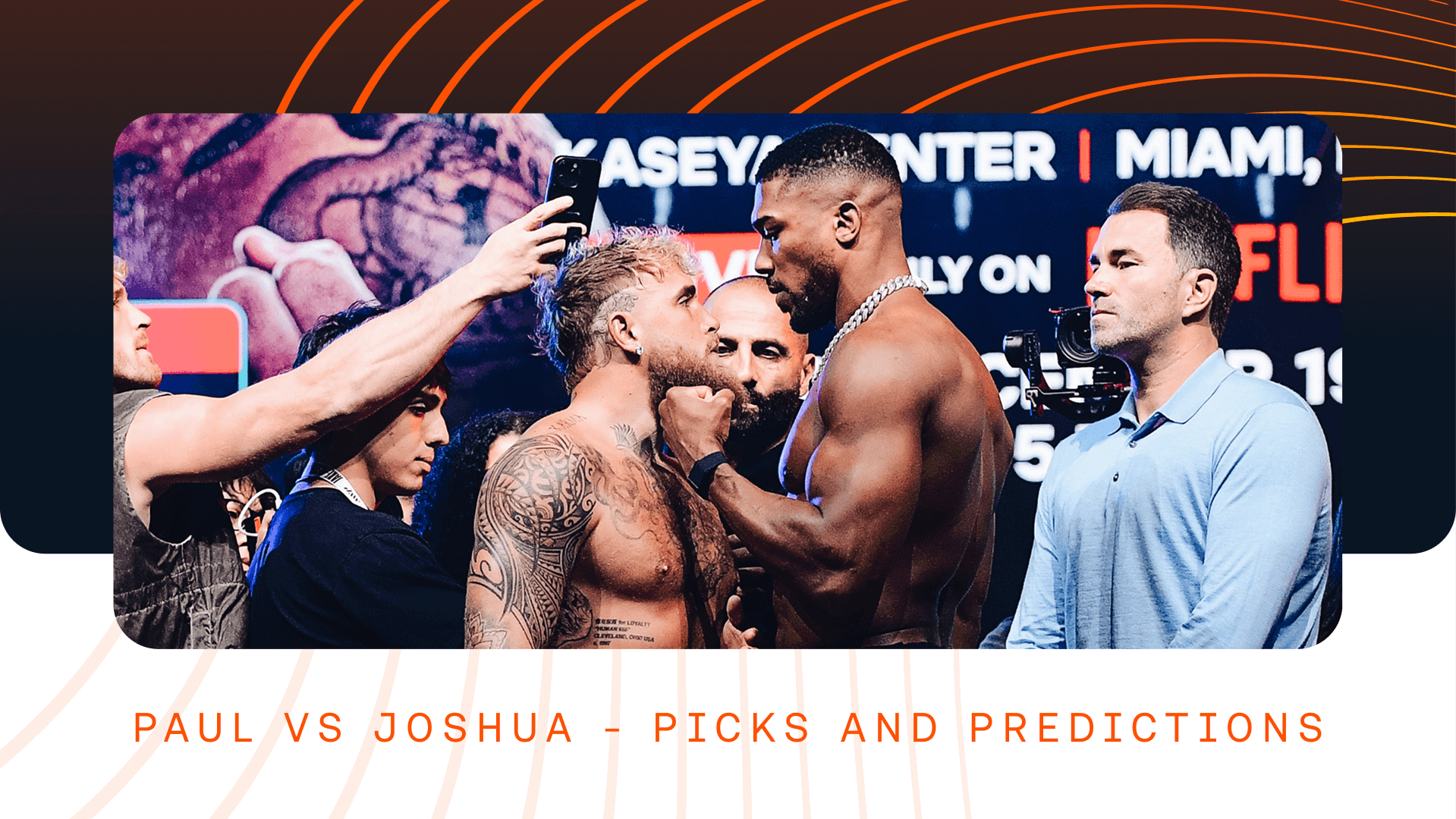 Jake Paul and Anthony Joshua face off tonight in the fight of the year.