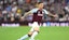Aston Villa's Morgan Rogers in action during the Premier League match at Villa Park.