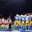 Los Angeles Chargers players on a huddle during a NFL game at Corinthians Arena. Mandatory Credit: Amanda Perobelli/Reuters via Imagn Images