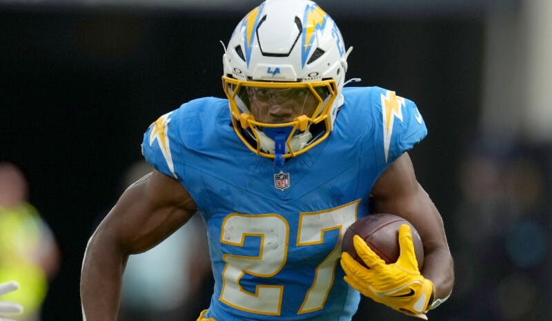 Los Angeles Chargers RB J.K. Dobbins on the move