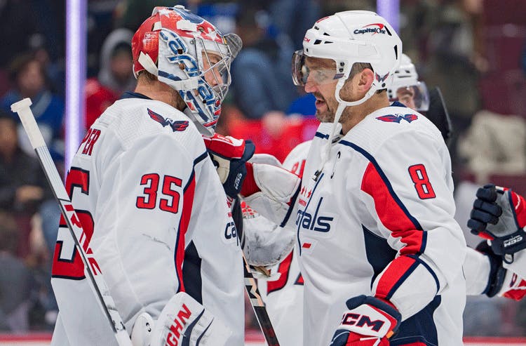 Darcy Kuemper Alex Ovechkin Washington Capitals NHL