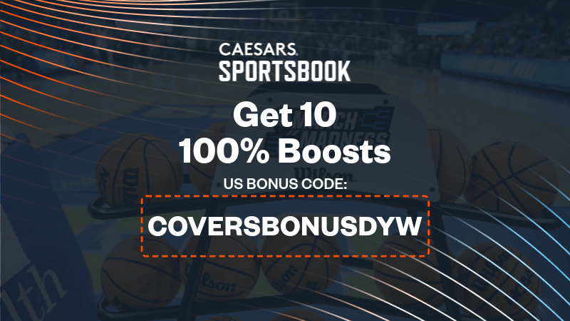 How To Bet - Use Caesars Sportsbook Promo Code 'COVERSBONUSDYW': Get 10 100% Boosts for March Madness