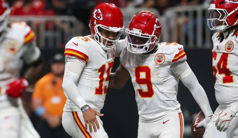 Patrick Mahomes and JuJu Smith-Schuster