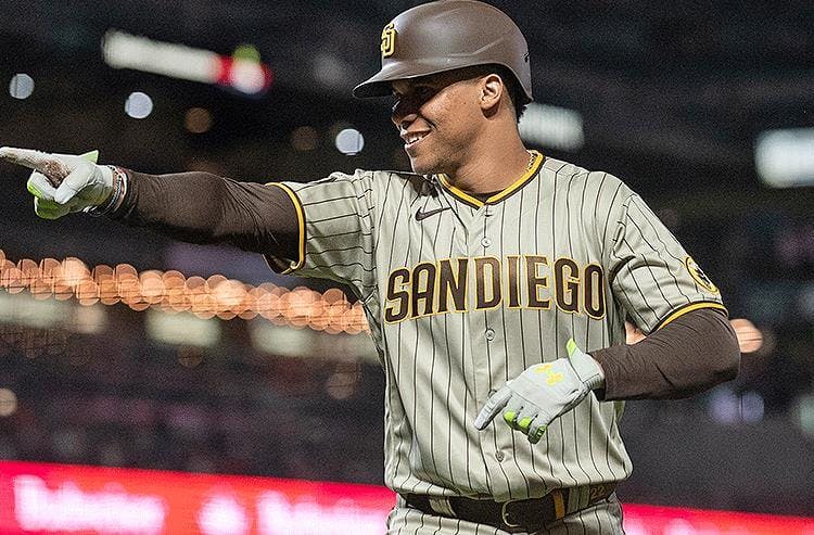 San Diego Padres star Juan Soto in MLB action.