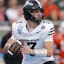 Iowa State Cyclones quarterback Rocco Becht (3) drops back to pass.