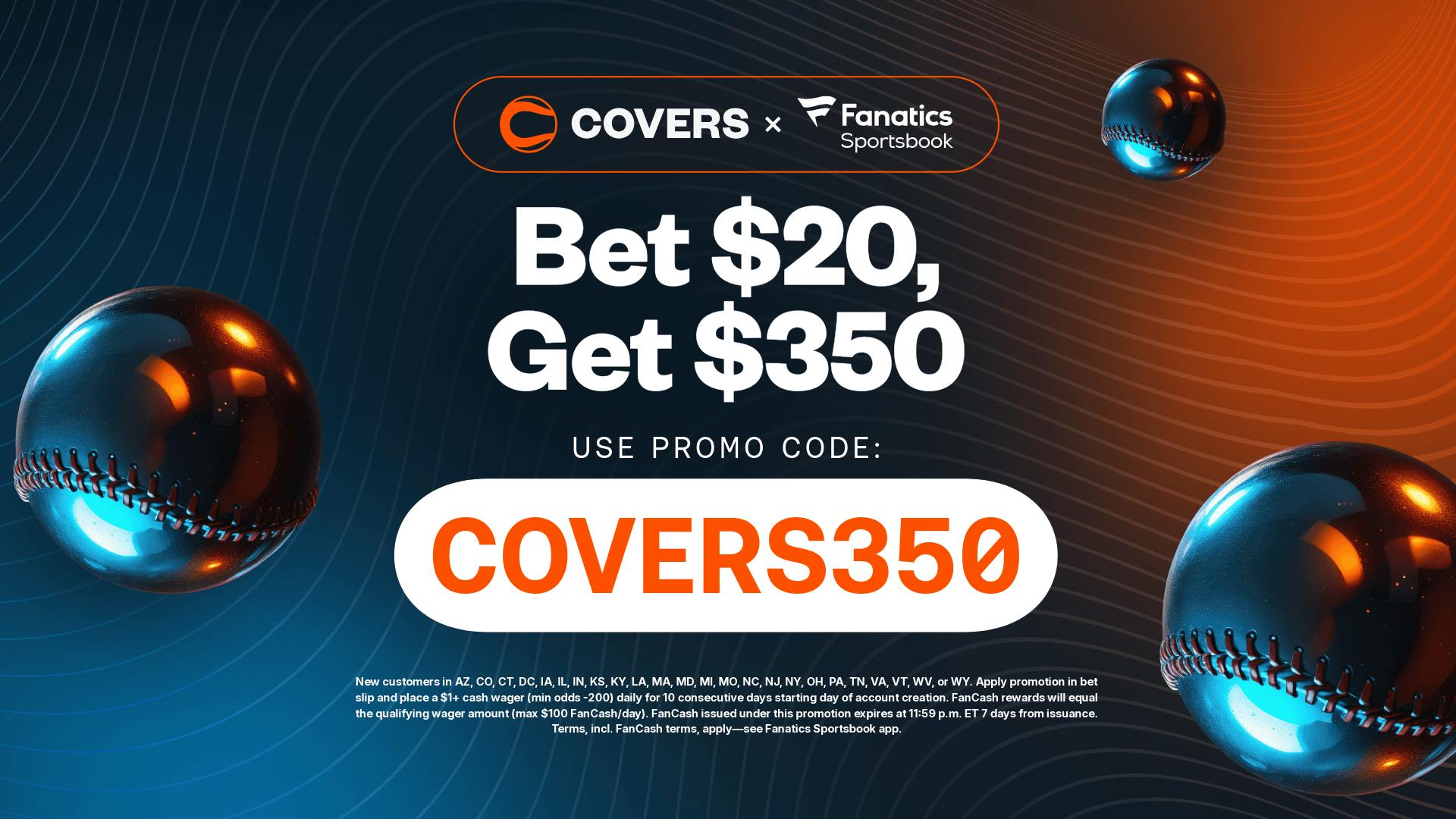 Fanatics Sportsbook Promo Code COVERS350: Bet $20 on Guardians-Rays Game 2, Get $350 FanCash