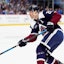 Colorado Avalanche center Nathan MacKinnon (29) takes a shot on net in the second period.