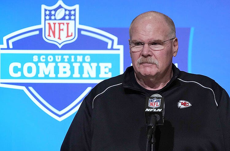 Kansas City Chiefs head coach Andy Reid at the NFL Scouting Combine