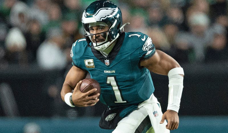  Jalen Hurts Philadelphia Eagles NFL Sunday Night Football.