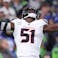 Houston Texans defensive end Will Anderson Jr. (51) celebrates a fumble recovery in the end zone for a touchdown during the third quarter against the Seattle Seahawks at Lumen Field.