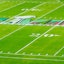 The Super Bowl LVII logo is seen on Jan. 31, 2023, on the field at State Farm Stadium. News Super Bowl Lvii Preparations