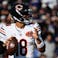 Chicago Bears quarterback Caleb Williams (18) looks to pass.