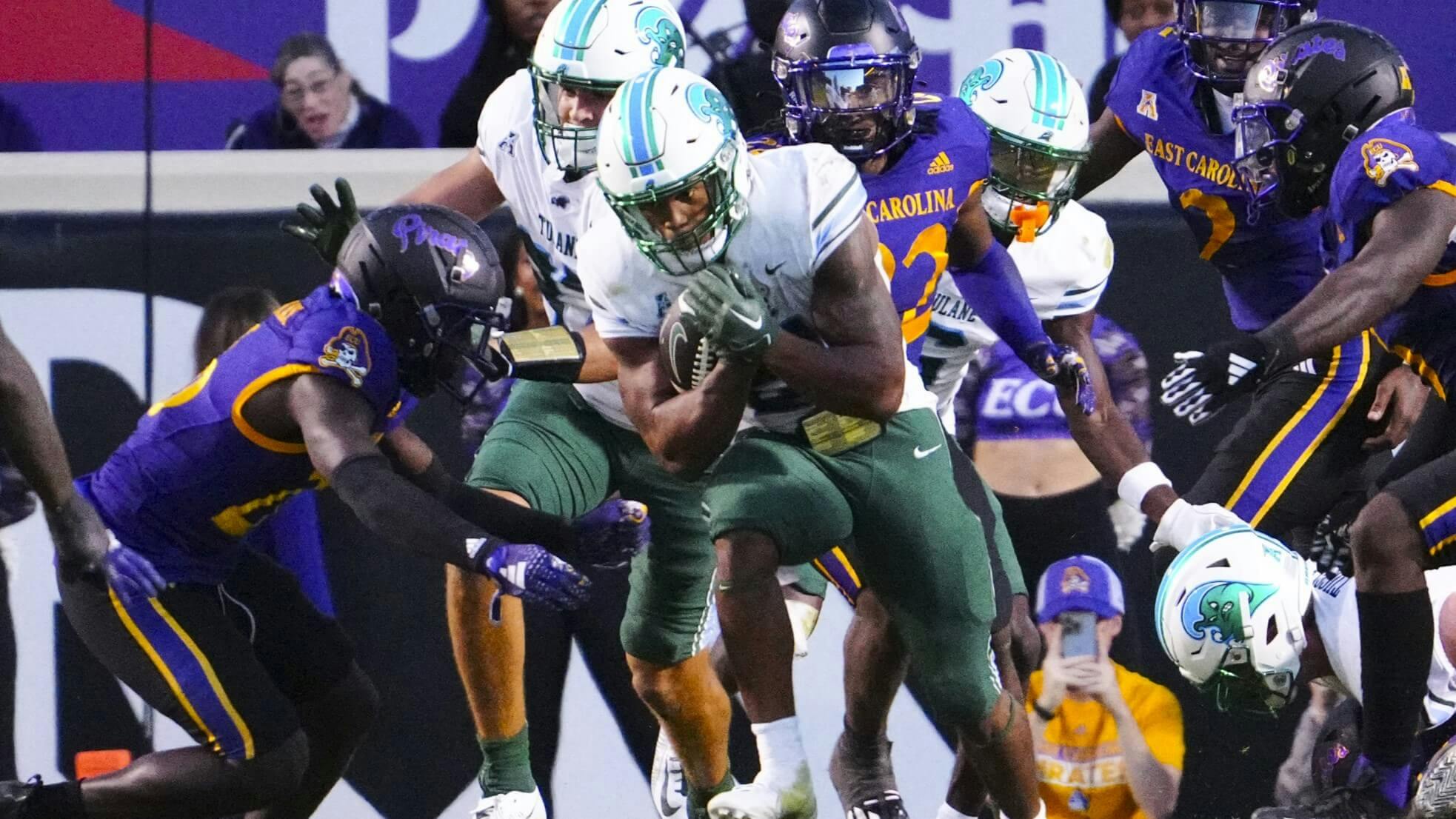 Makhi Hughes Tulane Green Wave NCAAF