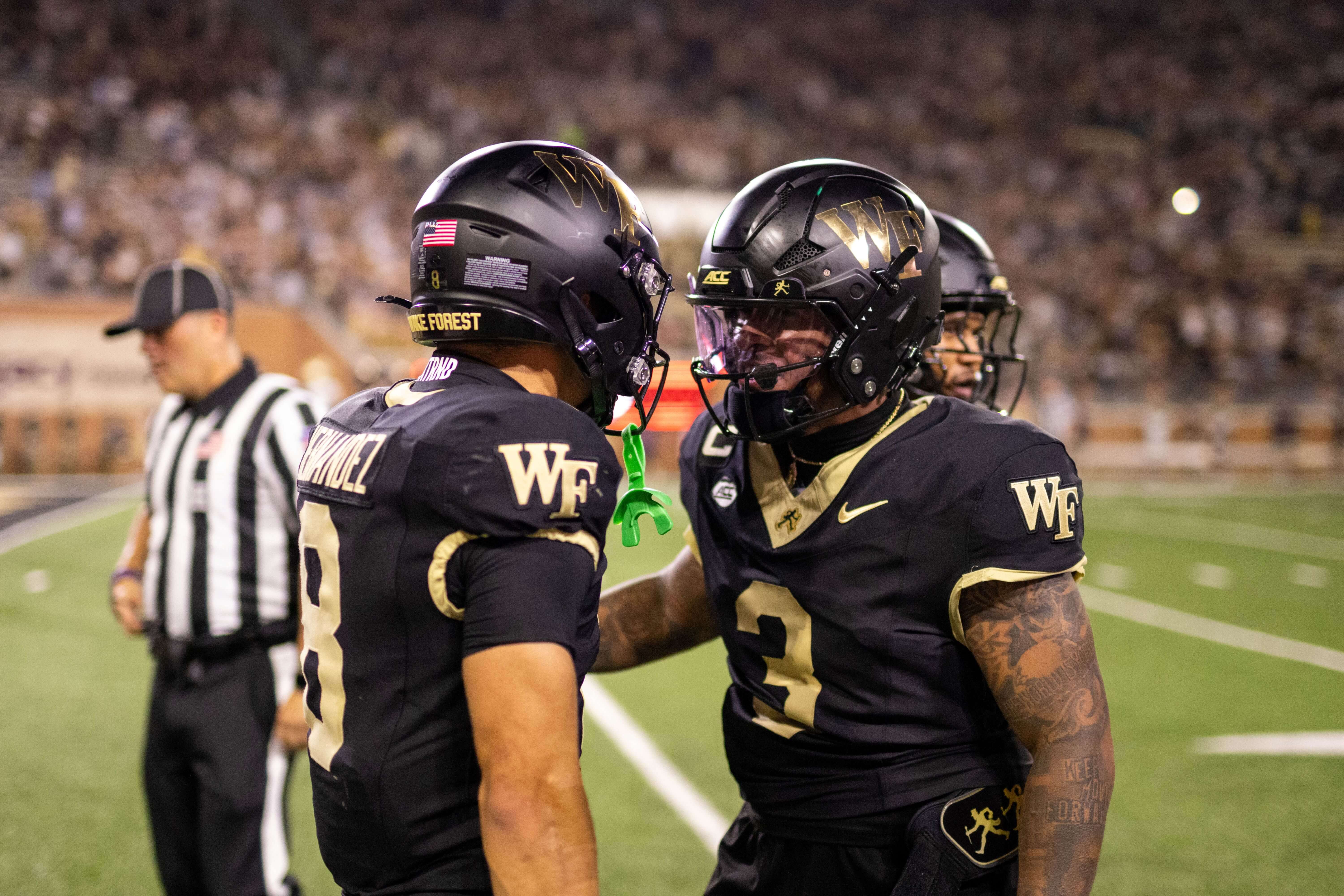 Carlos Hernandez Gio Lopez Wake Forest College Football Week 3