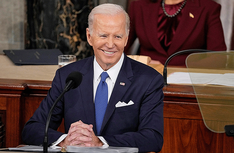 President Joe Biden Gets Chalky with March Madness Bracket