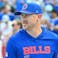 Buffalo Bills offensive coordinator Joe Brady on the field.