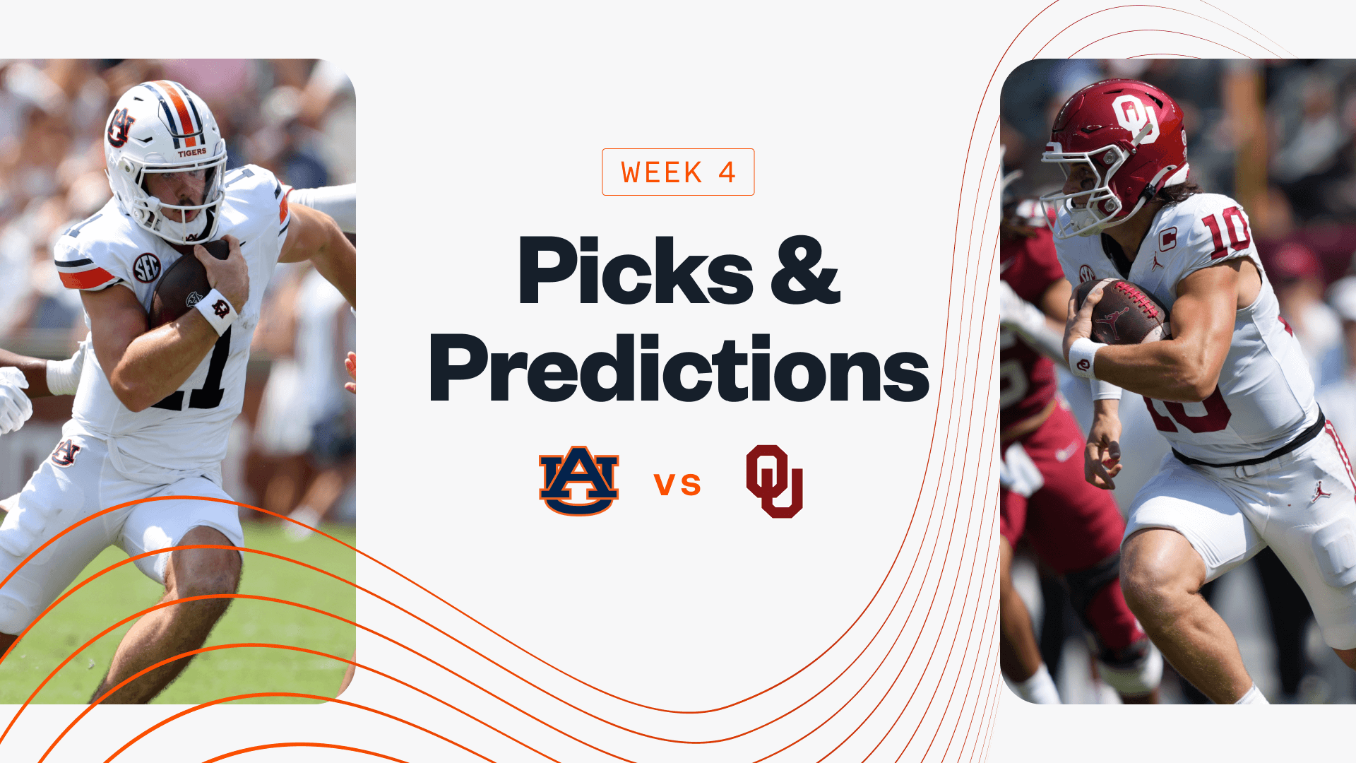 Auburn vs Oklahoma Predictions, Picks & Best Bets for College Football Week 4 Today