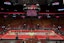 A general view of the Miami Heat court for their in-season tournament game against the Washington Wizards at Kaseya Center. Mandatory Credit: Sam Navarro-Imagn Images