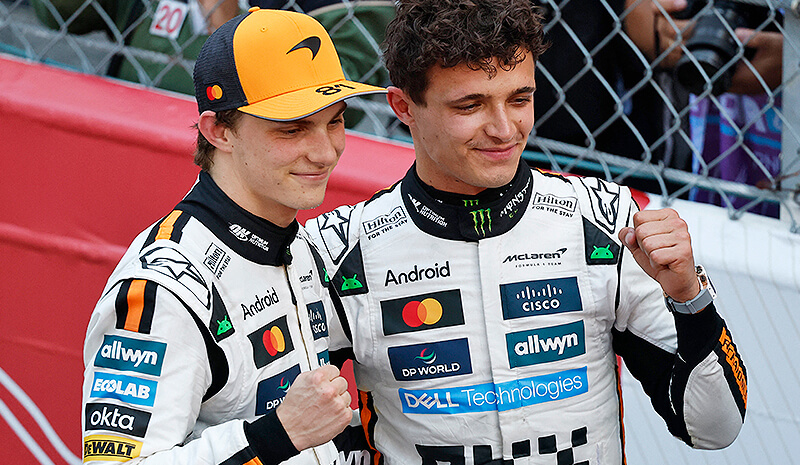 Oscar Piastri Lando Norris McLaren F1