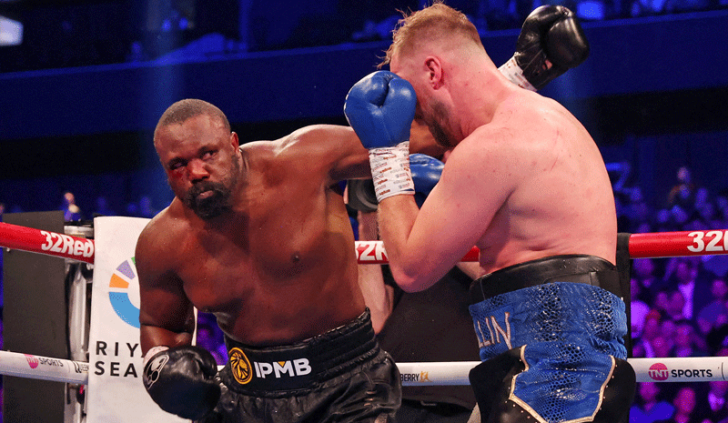 Derek Chisora in action during his fight against Otto Wallin.