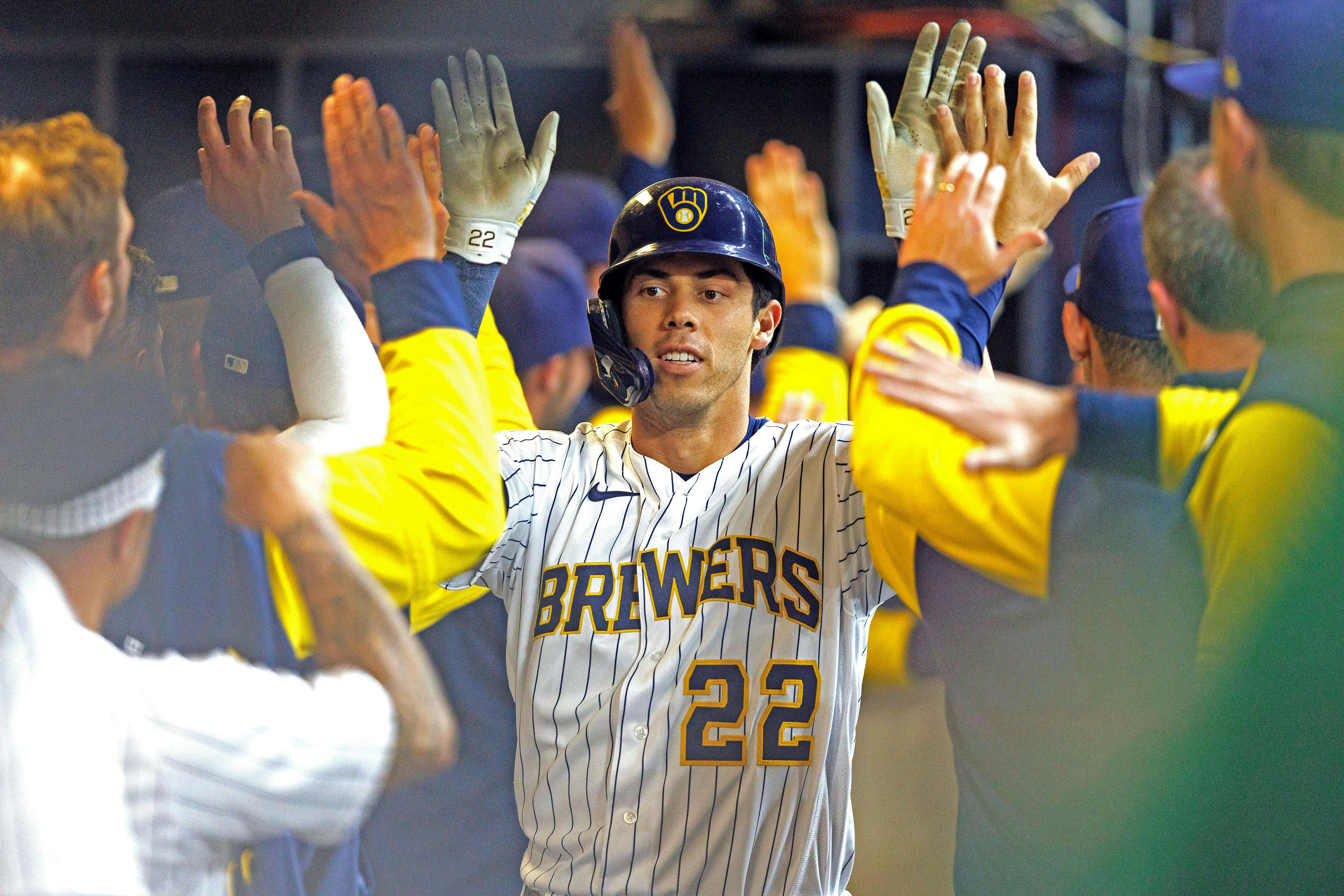 Christian Yelich Milwaukee Brewers MLB