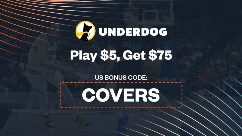 Use Underdog Fantasy promo code "COVERS" to play $5, Get $75. - IMAGN IMAGES