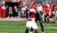Alabama Crimson Tide wide receiver Isaiah Horton (1) warms up.