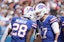 Bills quarterback Josh Allen congratulates Latavious Murray after his touchdown.