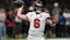 Tampa Bay Buccaneers quarterback Baker Mayfield (6) warms up.