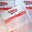 View of Mega Millions forms for customers to fill out, as the Mega Million jackpot is estimated at $1.35 Billion, in the Queens borough of New York City, NY, January 13, 2023. After twenty-five consecutive drawings without a winner, the Mega Millions jackp