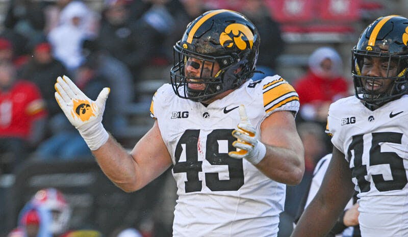 Ethan Hurkett Iowa Hawkeyes NCAAF