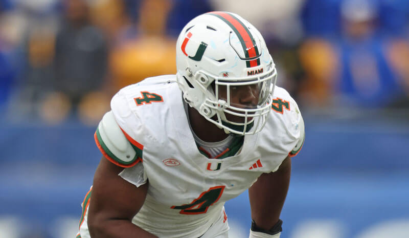 Rueben Bain Jr. Miami Hurricanes NCAAF