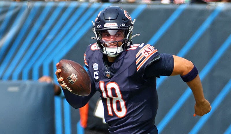 Chicago Bears quarterback Caleb Williams in NFL action.