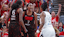 Indiana Fever forward Aliyah Boston (7) celebrates a made basket in the second half during game four against the Las Vegas Aces of the second round for the 2025 WNBA Playoffs at Gainbridge Fieldhouse.