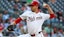 Washington Nationals starting pitcher MacKenzie Gore (1) throws to the Miami Marlins.