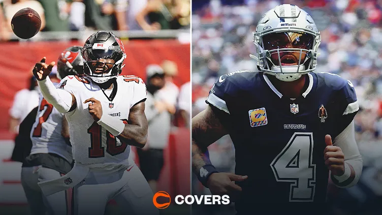 Buccaneers vs Cowboys smart money and live Kalshi odds. Jalon Daniels and Dak Prescott.