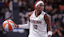 hyne Howard (10) dribbles against the Los Angeles Sparks in the third quarter at Gateway Center Arena at College Park.