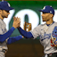 Trea Turner Mookie Betts Los Angeles Dodgers MLB