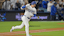 Los Angeles Dodgers player Shohei Ohtani (17) reacts to his solo home run.
