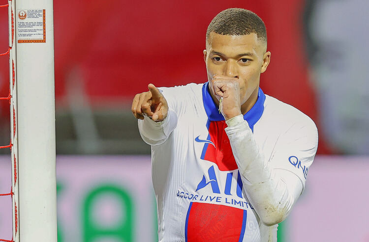 Kylian Mbappe Paris Saint-Germain Ligue 1 2021-22 French Ligue 1 Title Odds: PSG Huge Favorites Again